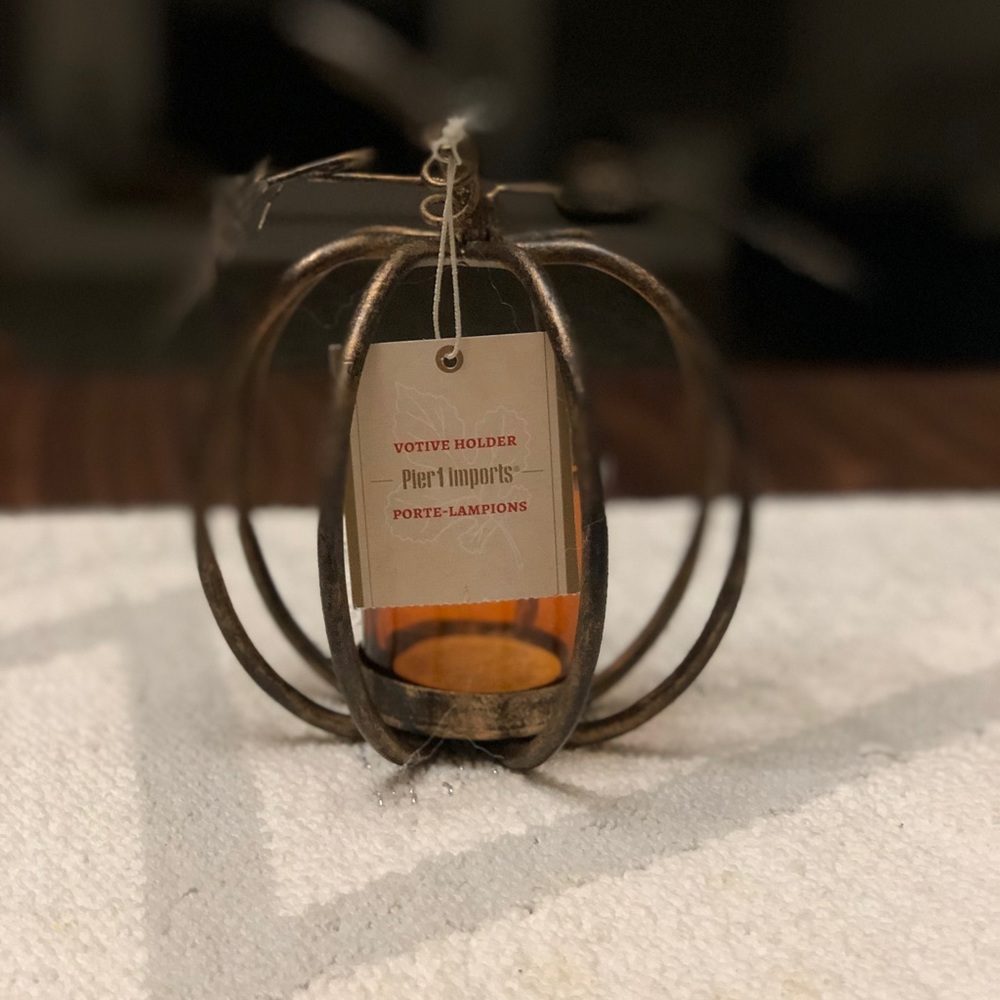 Pumpkin candle